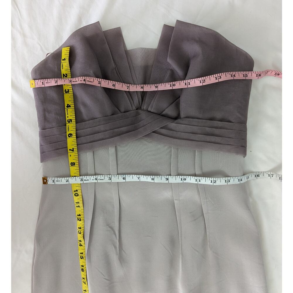 BCBG MAXAZRIA RUNWAY Purple Strapless Dress Size 6 - Picture 10 of 15